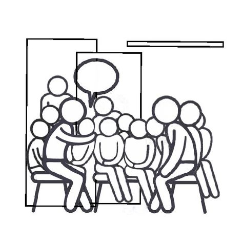 A man talking to a group of 12 students or people. A symbol of mentorship. Digital illustration. #illustrator Talking To People, Group Discussion, People Talking, Wise Man, Drawing People, A Group, Digital Illustration, A Man, Illustrator