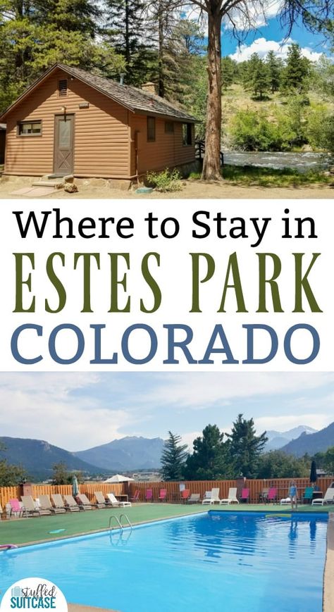 Planning a vacation to Rocky Mountain National Park? Find out where to stay in Estes Park, Colorado Travel Denver, Estes Park Restaurants, Colorado Roadtrip, Silverton Colorado, Rocky Mountain National Park Colorado, Road Trip To Colorado, Colorado Trip, Colorado Fall, Colorado Summer