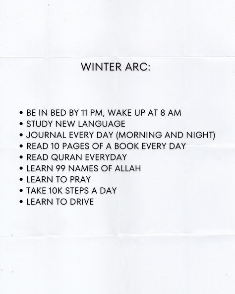 I know I said I’m taking a social media break…but…I thought I’d share some of my winter arc goals🤍 Language Journal, Winter Arc, Learning To Pray, Social Media Break, Learning To Drive, Winter Break, Girl Guides, Self Motivation, Fact Quotes