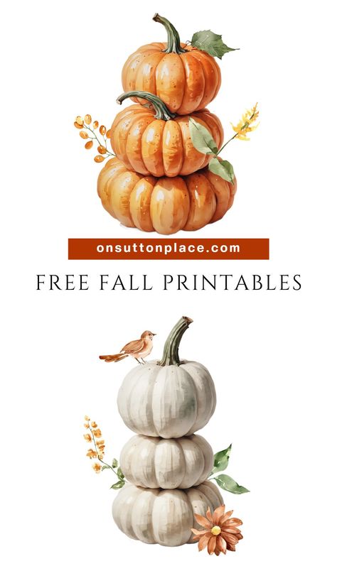 Savor the season with these easy-to-download, free fall printables. Use budget-friendly DIY frames for instant autumn wall art! Free Fall Printables Farmhouse, Watercolor Printable Free, Free Printable Fall Wall Art, Free Printable Artwork, Subway Art Printables, Free Fall Printables, Free Thanksgiving Printables, Gallery Wall Ideas, Autumn Wall Art