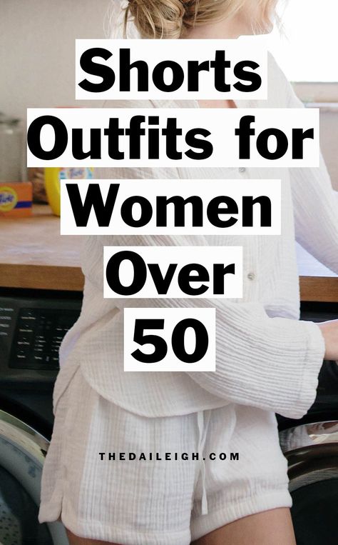 Shorts Outfits for Women Over 50 Classic Summer Capsule Wardrobe, Les Fashion, Wardrobe Basics List, Wardrobe Essentials List, Mom Wardrobe Essentials, Creating Outfits, Styling Clothes, Capsule Wardrobe Basics, 50th Clothes