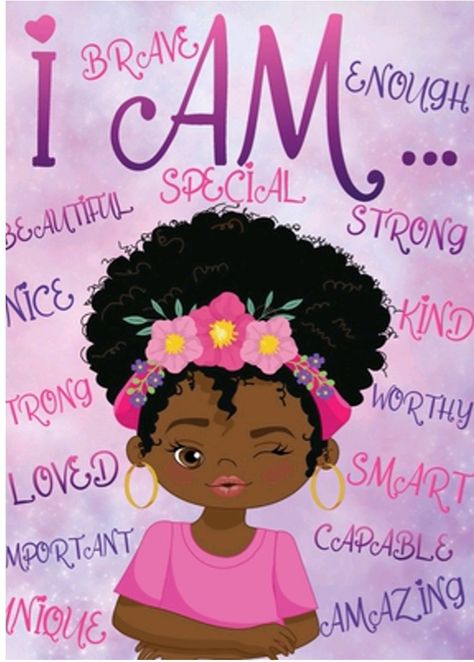 Kids Vision Board Ideas Children, Self Love Painting Canvases, Kid Affirmations, Diversity Books, Black Children's Books, Grandkids Quotes, I Am Positive, Choose Quotes, Positive Affirmations For Kids