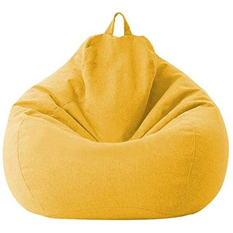 Sooupowly. Bean Bag Chair for Adults/Kids, Lazy Sofa Bean Bags, Classic Bean Bag Chair Sofa Cover Without Filling for... Tatami Living Room, Bean Bag Storage, Large Bean Bag Chairs, Large Bean Bags, Bean Bag Chair Covers, Sofa Chairs, Old Pillows, Bean Bag Sofa, Bean Bag Covers