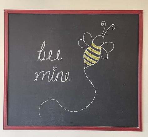 Bee Chalkboard Art, Chalkboard Art Quotes, Chalk Writing, Bee Mine, Chalkboard Ideas, Art Quote, My Teacher, Bar Art, Chalkboard Art