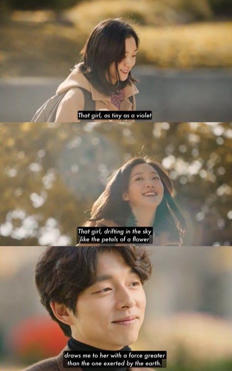 The feels Goblin Kdrama Quotes, Goblin Quotes, Kdrama 2016, Goblin Wallpaper Kdrama, Cute Humor, God Ideas, Goblin The Lonely And Great God, Goblin Gong Yoo, Goblin Korean Drama