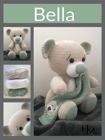 Een gratis Nederlands haakpatroon van beer Bella. Wil jij Beer Bella ook haken? Lees dan verder over het Haakpatroon Beer Bella . Crocheted Teddy Bear, Crochet Beer, Crochet Bear Patterns, Pola Amigurumi, Crochet Teddy Bear, Haken Baby, Crochet Teddy, Crochet Animal Patterns, Crochet Bear