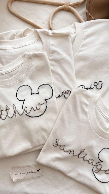 Embroidered Disney Shirt, Embroidery Disney Shirts, Diy Disney Sweatshirts Patches, Disney Christmas Embroidery Designs, Disney Embroidery Designs Shirts, Hand Embroidery Disney, Disney Embroidery Shirts, Disneyworld 2024, Embroidery Sweater Diy