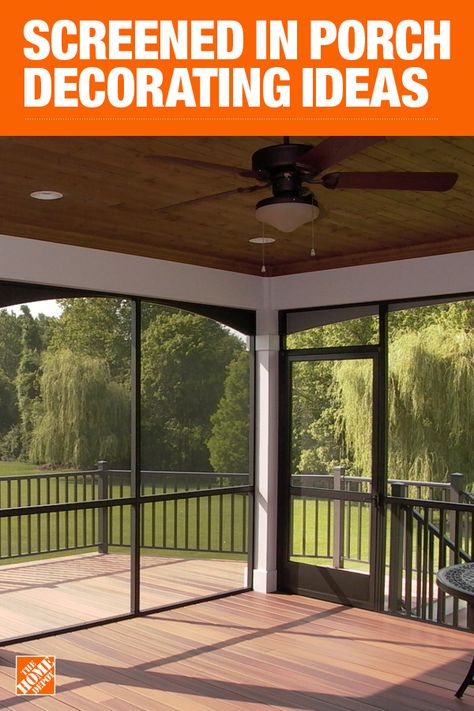 Screened In Porch Decorating Ideas, Screened Porch Designs, Living Pool, Enclosed Porch, Porch Decorating Ideas, Screened In Patio, Diy Simple, Home Porch, House With Porch