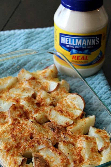 Too Many Potatoes, Hellmans Mayonaise Recipe, Roasted Potatoes With Mayonnaise, Mayo Roasted Potatoes, Mayonnaise Recipes Dishes, Mayo Potatoes, Mayonnaise Potatoes, Potatoes With Mayonnaise, Hellmans Recipes