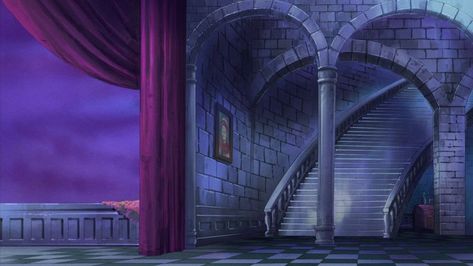 Villain Lair, Stairs Background, 2d Character Animation, Castle Rooms, One Piece Oc, Tactical Armor, Castle Background, Episode Backgrounds, Fantasy Homes