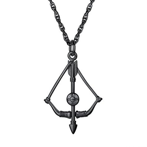 PROSTEEL Bow & Arrow Necklace,Sagittarius Necklace,Archery Necklace,Hunter Charm,Mens Womens Jewelry PROSTEEL Archery Necklace, Sagittarius Necklace, Gift Guide Women, Bow Arrow, Jewelry Gothic, Cowboys And Indians, Bow And Arrow, Bow Arrows, Womens Jewelry