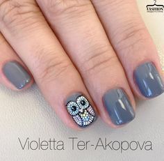 Owl Nail Designs, Owl Nail Art, Do It Yourself Nails, Owl Nails, Dot Nail Art, Fall Nail Art Designs, Animal Nails, Dots Nails, Nails Desing