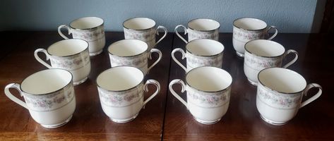 New! Set of 12 Noritake Shenandoah Bone China Japan 9729  Tea Cups was just added to eBay. Check it out! #eBay #eBaySeller Noritake Shenandoah, Gold Print, Ebay Seller, New Item, Pottery Art, Bone China, Cup And Saucer, Tea Party, Bones