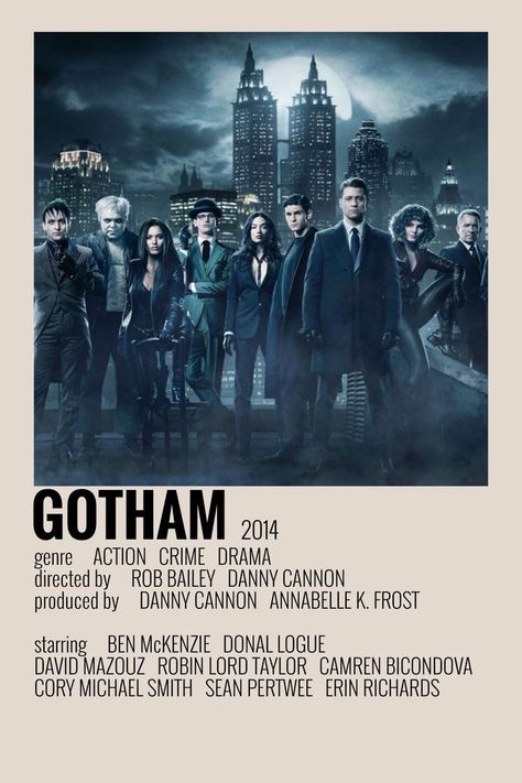 Gotham Poster Tv Series, Gotham Show Poster, Gotham Poster, Gotham Movie, Gotham Tv Show, Great Expectations Movie, Gotham Show, Alt Posters, Minimalist Polaroid Poster