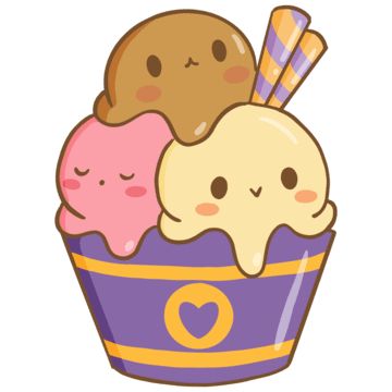 Cartoon Ice Cream Cone Drawing, Ice Cream In A Cup Drawing, Cute Food Drawings Kawaii Sweets, Ice Cream Cartoon Drawing, Cute Sweets Drawing, Ice Cream Character Design, Ice Cream Doodle Art, Kawaii Ice Cream Drawing, Ice Cream Design Ideas