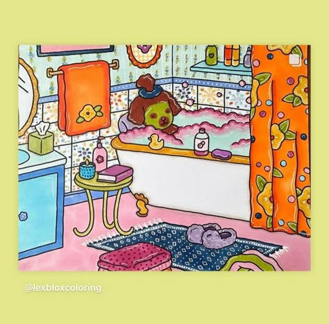 Cute Bathtub Drawing, Bobbie Goods, 2000s Cartoons, Turtle Drawing, Color Me Mine, Photography Journal, Bear Coloring Pages, Detailed Coloring Pages, Coloring Inspiration