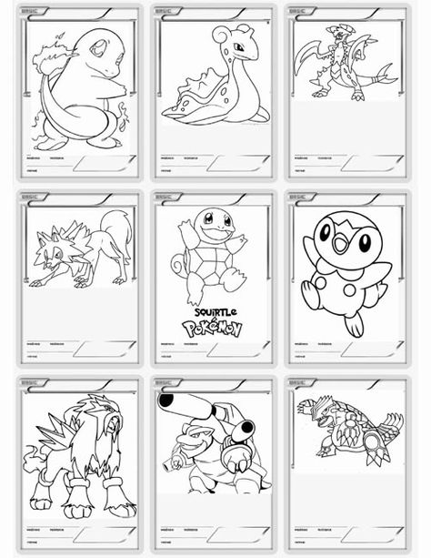 Pokemon Card Coloring Page Design Your Own Pokemon Card, Pokemon Color Pages, Pokemon Card Coloring Pages, Pokemon Card Crafts, Pokemon Coloring Pages Free Printable, Diy Pokemon Cards, Pokémon Coloring Pages, Pokemon Printables, Pokemon Coloring Sheets