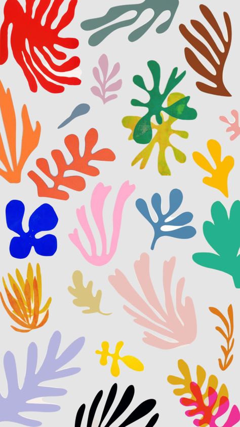 Henri Matisse Collage Art Projects, Henri Matisse Cutouts, Matisse Paper Cutouts, Matisse Mural, Minimalistic Collage, Matisse Collage, Matisse Shapes, Collage Party, Matisse Cutouts