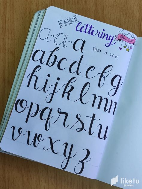 Lettering para principiantes: ¡Comencemos con el Falso Lettering! || Lettering for beginners: Let's start with False Lettering! — Hive Lettering For Beginners, Hand Lettering, Craft Ideas, Doodles, Cherry, Pen, Writing, Let It Be, Quick Saves