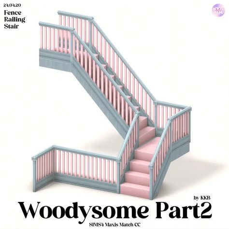 Download [KKB'sMM]Woodysome Part2 - The Sims 4 Mods - CurseForge Sims 4 Pillar, Sims 4 Railings Cc, Sims 4 Stairs Cc, Sims 4 Stairs, Fence Railing, Furniture Cc, Cc Furniture, Sims 4 Cc Furniture, Best Mods