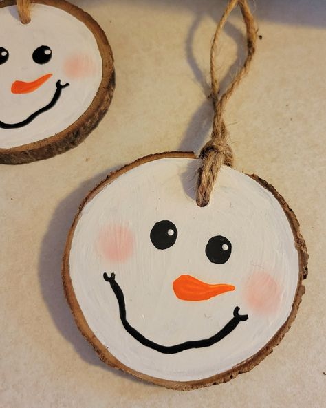 This Christmas Ornaments item is sold by KingCraftByAmanda. Ships from Grawn, MI. Listed on Apr 12, 2024 Snowman Face Ornaments, Wood Disk Ornaments, Snowmen Ideas, Christmas Crafts Diy Projects, Pottery Ornaments, Circle Crafts, Tree Slices, Handmade Christmas Crafts, Wooden Slices