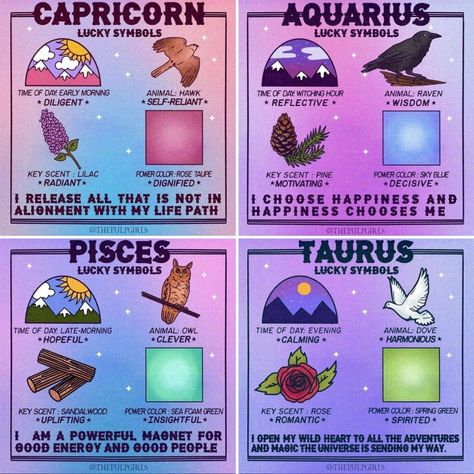 Aquarius Lucky Color, Spiritual Witch, Tarot Guidebook, Pisces And Taurus, Aquarius Truths, Spiritual Psychology, Bond Paper Design, Lucky Symbols, Birth Chart Astrology