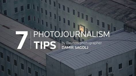 7 Photojournalism Tips by Reuters Photographer Damir Sagolj. What are the key tips to shooting great news photography? This video by award-winning Reuters photographer Damir Sagolj, compiled by the Thomson Reuters Foundation, share his seven ideas on how to shoot news photos that engage audiences and tell a great story. Creative director: Claudine Boeglin Producer: Amelia Wong Designer: Ye Li More on: trust.org 2012 © Thomson Reuters Foundation Teaching Photography, Story Creative, News Photography, Career Exploration, Lightroom Tutorial, Photography Classes, Photography Lessons, Modern Photography, Learning Photography