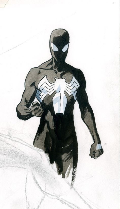 Symbiote Spiderman, Image Spiderman, Spiderman Drawing, Spiderman Art Sketch, Black Spiderman, Marvel Drawings, Spectacular Spider Man, Spiderman Artwork, Marvel Artwork