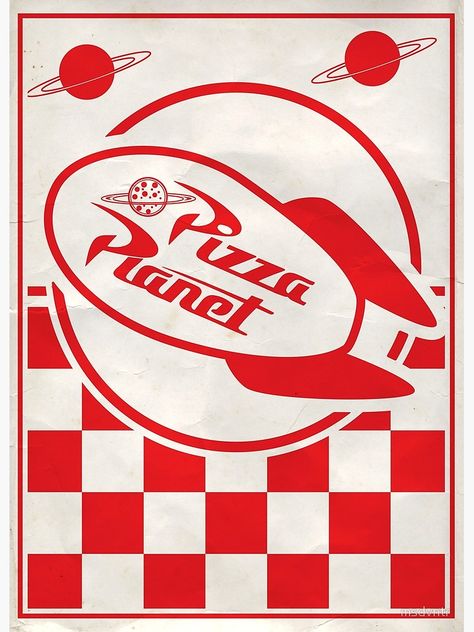 Pizza Planet Rocket, Pizza Planet Wallpaper, Pizza Mural, Embroidery Svg, Toy Story Printables, Planet Party, Planet Poster, Planet Tattoos, Pizza Planet