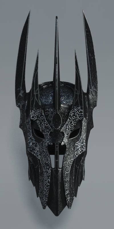 Sauron, Mattias Magito Helm Of Darkness, Sauron Helmet, Sauron Cosplay, Lotr Tattoo, Lord Of The Rings Tattoo, Helmet Concept, Lotr Art, Cool Masks, Masks Art