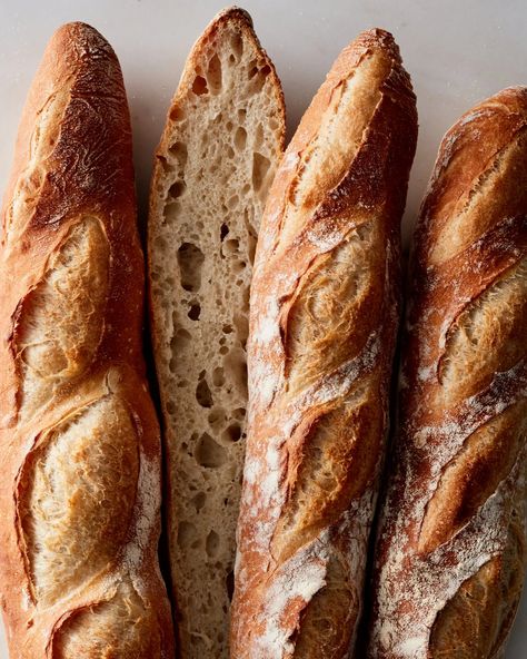 The Best Baguette Recipe Is the One You Make Yourself - The New York Times Baguettes Recipe, Claire Saffitz, Sweet Interior, Baguette Recipe, Bread Art, French Baguette, Baking Stone, Bakery Bread, Home Baking