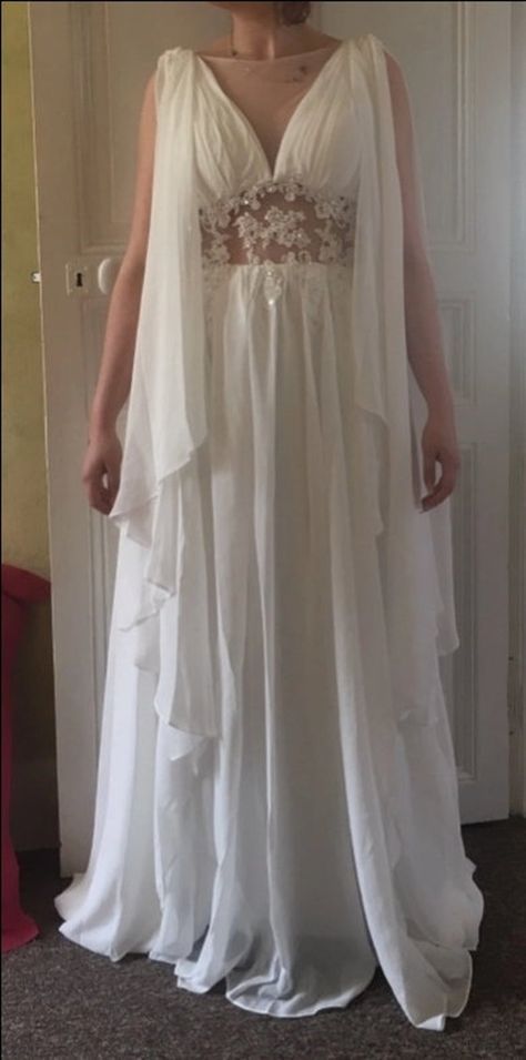 PERSEPHONE Calliste Bride boho wedding dress boho dress | Etsy Ancient Greece Wedding Dress, Greek White Dress, Greek Dress Goddesses, Demeter Dress, Greek Goddess Wedding Dress, Greek Inspired Dress, Ancient Greek Dress, Greek Style Wedding Dress, Moon Priestess