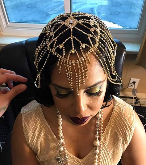 1920s Fashion Headpiece, Roaring 20s Headpiece, Black 1920s Fashion, 1920 Headpiece, 20s Headpiece, Roaring 20s Party Outfit, Roaring 20s Accessories, Roaring 20s Jewelry, Cabaret Party