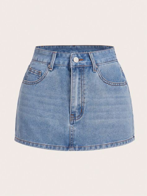 SHEIN MOD Coolmax High Waist Denim SkirtI discovered amazing products on SHEIN.com, come check them out! High Waist Denim Skirt, High Waisted Denim Skirt, Jeans Claro, Moda Jeans, High Waist Denim, Denim Skirts, Jean Skirt, High Waisted Denim, Amazing Products