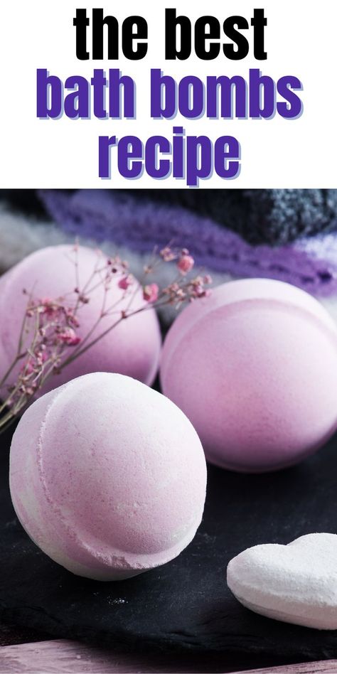 Diy Bath Bomb Recipe, Bathbombs Ideas Diy, Bath Balls Homemade, How To Make A Bath Bomb, How To Make Bathbombs, How To Make Bath Balms, Bath Boms Diy Recipes, Bathbombs Ideas, Easy Bath Boms Diy Recipes