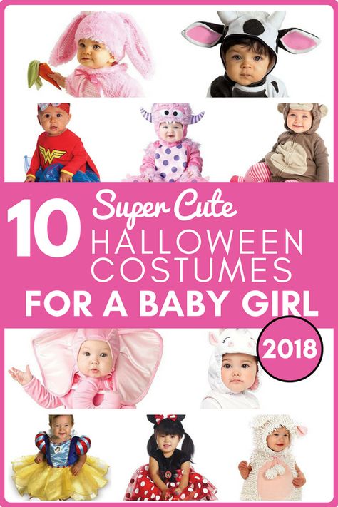 10 Best Halloween Costumes for a Baby Girl in 2018 #halloween #halloweencostume #girlcostumes #babycostumes Halloween Costumes For Baby Girl, Halloween Costumes For Baby, Halloween Costume Girl, Pink Bunny Costume, Halloween Tips, Fairy Halloween Costumes, Holidays Ideas, 1st Halloween