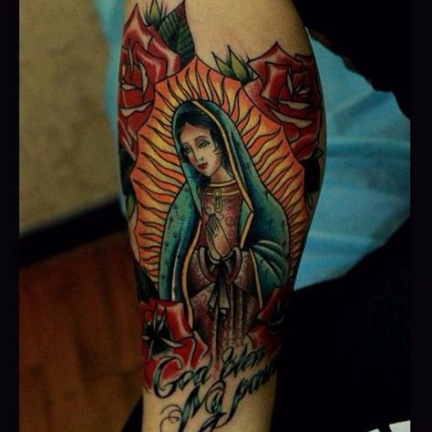 Lady Of Guadalupe Tattoo by @zmrtattoo #OurLadyOfGuadalupe #VirginMary #religious | Apr 11th 2016 | 16251 Lady Of Guadalupe Tattoo, Virgin De Guadalupe Tattoo Ideas, Guadalupe Tattoo, Mommy Daughter Tattoos, Christus Tattoo, Mother Mary Tattoos, Heaven Tattoo, Stained Glass Tattoo, Virgin Mary Tattoo