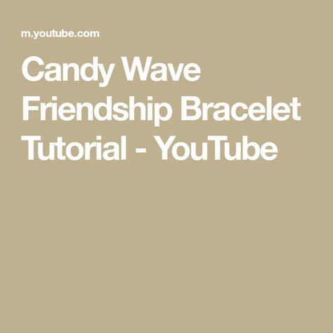 Candy Wave Friendship Bracelet Tutorial - YouTube Wave Friendship Bracelet Tutorial, Greek Wave Bracelet Tutorial, Greek Wave Bracelet, Greek Wave Friendship Bracelet, Wave Bracelet Tutorial, Wave Friendship Bracelet, Friendship Bracelet Tutorial, Rainbow Ribbon, Friendship Bracelets Tutorial