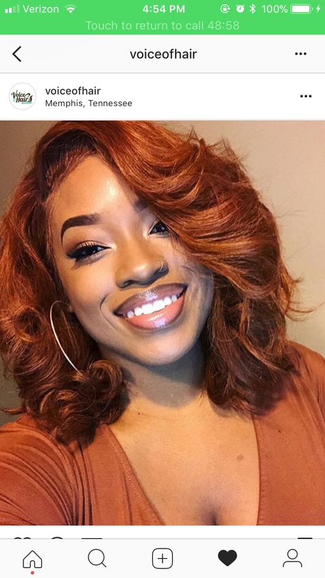 @neyasthomas Loose Curl Weave Sew Ins, Spring Hair Color Ideas For Black Women, Colored Natural Hair For Black Women, Hair Colour For Black Women, Autumn Hair Colors For Brunettes, Curled Bob, Girl Hair Colors, Dyed Natural Hair, Fall Hair Colors