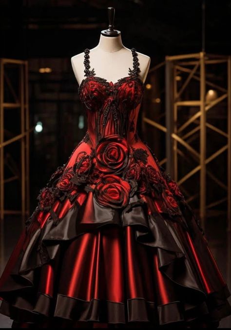 Masquerade Wedding, Wonderland Theme, Alice In Wonderland Theme, Princess Dresses, Halloween Inspo, Red Dresses, Black Community, Fashion Black, Beautiful Moments