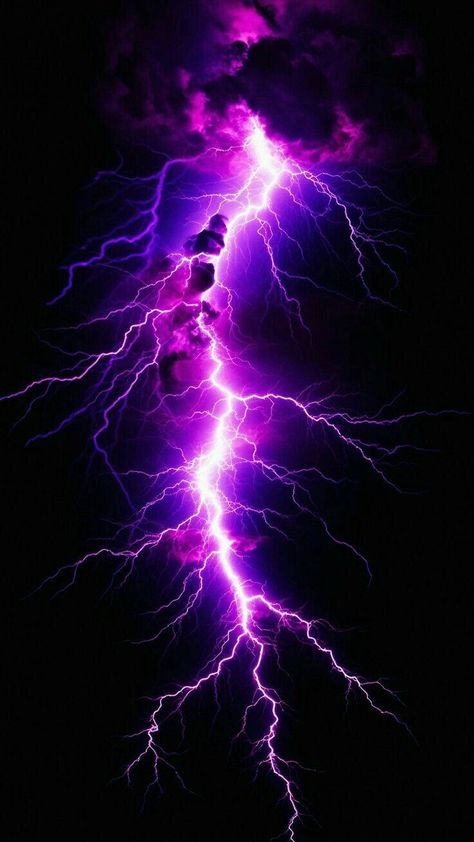 Purple Thunder Aesthetic, Purple Thunder, Eevee Wallpaper, Lightning Art, Black And Purple Wallpaper, Planet Art, Purple Lightning, Dark Purple Wallpaper, Amoled Wallpapers