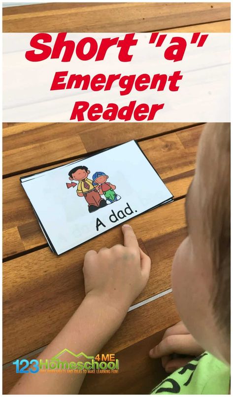 FREE Short a Words Emergent Reader - Beginning readers need lots of practice reading word family words and sight words. This free printable, short a words emergent reader is a great way for pre k, kindergarten, and first graders to gain fuency and confidence reading. Decodable Readers Kindergarten Free Printable, Emergent Readers Free, Books For 1st Graders, How To Teach Phonics, Short A Words, Word Family Sort, Word Families Printables, Rhyming Words Worksheets, Compound Words Activities