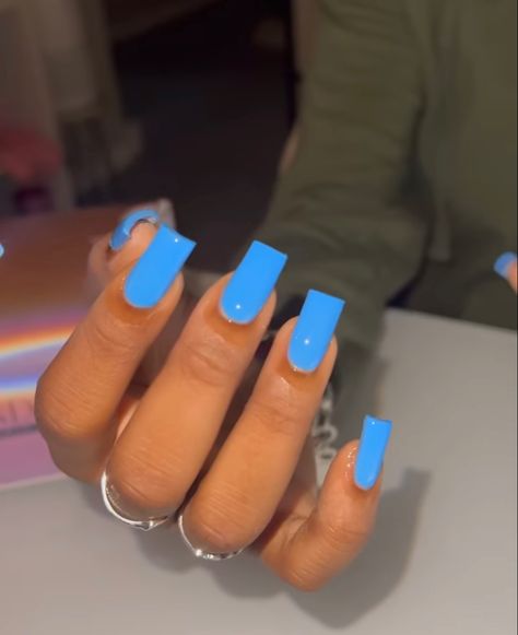 Easter Color Nails, Solid Color Acrylic Nails, Neon Blue Nails, Red Holographic, Nails Easter, 2022 Nails, Trends Nails, Inspiration Nails, Nails Trending