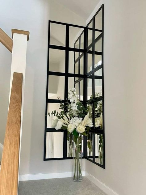 Small Square Mirror Wall Decor, Square Mirror Wall Decor, Square Mirror Wall, Gym Mirrors, Ikea Mirror, Small Wall Mirrors, Square Mirror, Entrance Hall, Mirror Wall Decor