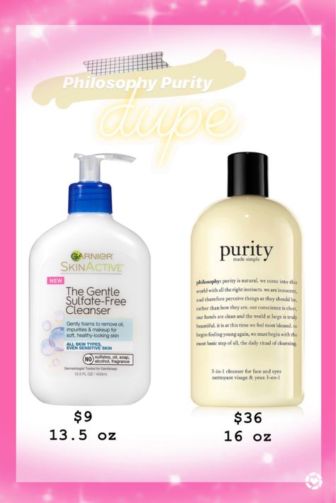 PHILOSOPHY PURITY DUPE http://liketk.it/2I2Xp I was a philosophy purity cleanser advocate until I found the Garnier. Both are great makeup removing cleansers that get everything off. Follow me on the LIKEtoKNOW.it shopping app to get the product details for this look and others  #liketkit @liketoknow.it Purity Cleanser, Philosophy Face Wash, Philosophy Purity Cleanser, Philosophy Products, Garnier Skin Active, Simple Face, Face Wash, Shower Gel, Makeup Remover