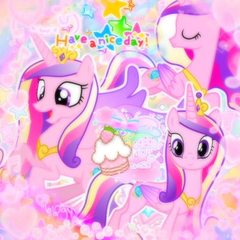 Princess Cadence Pfp, Princess Cadence Fanart, Cadence Mlp, Mlp Pfps, Cutecore Icons, Mlp Icons, Princess Cadence, Scene Core, Childhood Characters