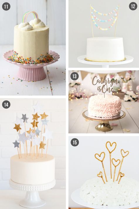 Simple Diy Cake Decorating, Simple Cake Decorating Ideas For Beginners, Birthday Cakes Diy, Diy First Birthday Cake, Easy Birthday Cake Ideas, Diy Cake Decorating Birthday, Birthday Cake Ideas For Kids, Simple Cake Decorating Ideas, Easy Kids Birthday Cakes