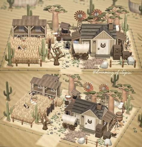 Desert Ranch, He Is Perfect, Happy Home Designer, Western Town, Animal Crossing Wild World, Desert Design, Animal Crossing Characters, Animal Crossing Villagers, New Animal Crossing