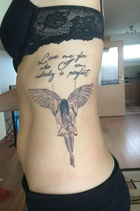 Religious Angel Tattoo
#AngelTattoo #ReligiousTattoo #DivineInk #HeavenlyTattoo #FaithInArt #CelestialInk #SpiritualBodyArt #SeraphicTattoo #AngelInkDesign #InkAndDevotion #FaithfulExpressions #DivinityInDesign #AngelicalTattoo #InkofGrace Love Me For Who I Am Tattoo, T1d Tattoo, Religious Tattoo Sleeves, Succubus Tattoo, Fallen Angel Tattoo, A Fallen Angel, Broken Angel, Angel Tattoos, Religious Tattoo