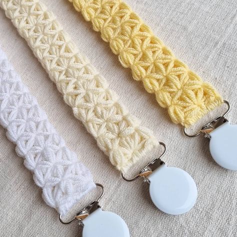 Crochet Pacifier Clip Pattern, Baby Shower Gift, Jasmine Stitch, Digital Pattern, Crochet Paci Clip, Pacifier holder, Crochet Pattern, PDF Crochet Pacifier Clip Pattern, Pacifier Holder Crochet, Crochet Pacifier Holder, Crochet Pacifier, Crochet Pacifier Clip, Baby Pacifier Holder, Pacifier Strap, Paci Clip, Pacifier Holder